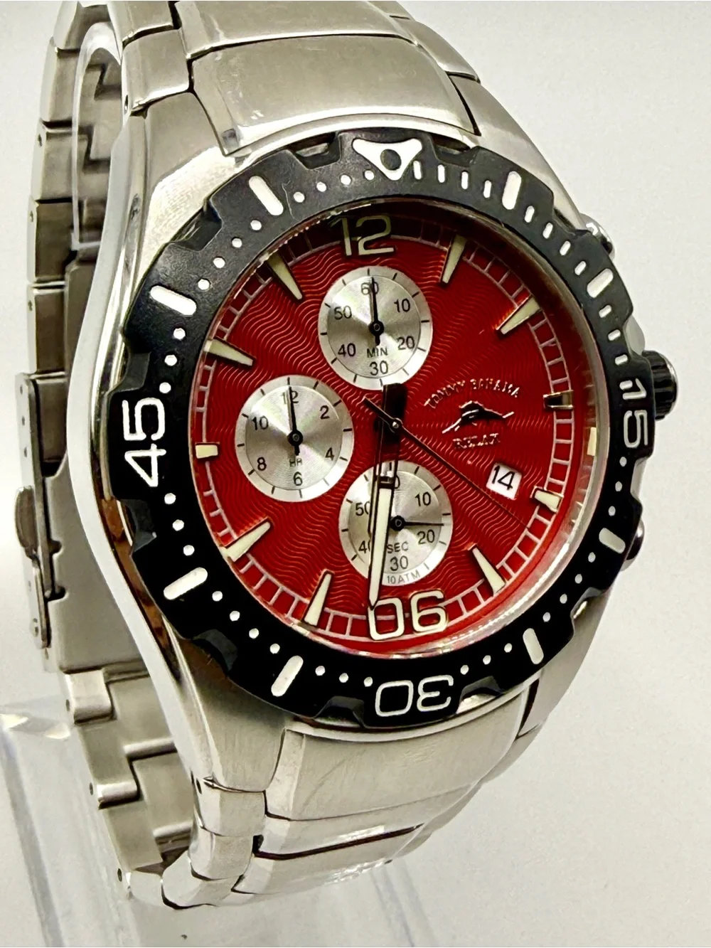 Tommy Bahama Relax Stainless-Steel Chronograph – Red Dial – TBRLX8002